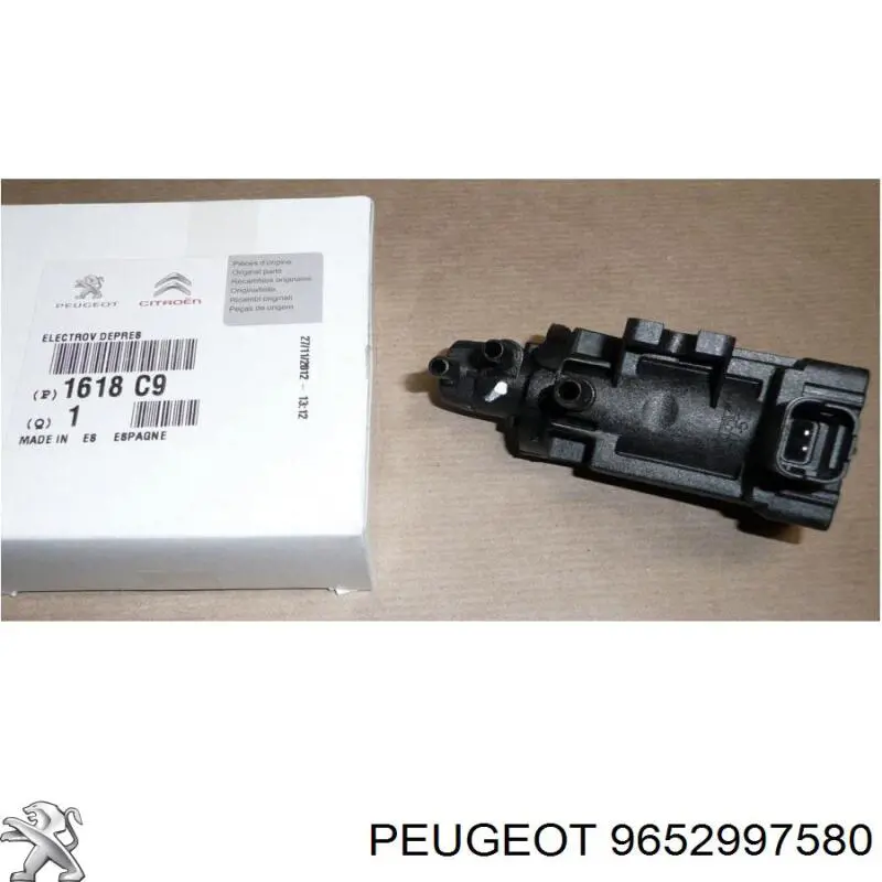 Клапан преобразователь давления наддува (соленоид) 9652997580 Peugeot/Citroen