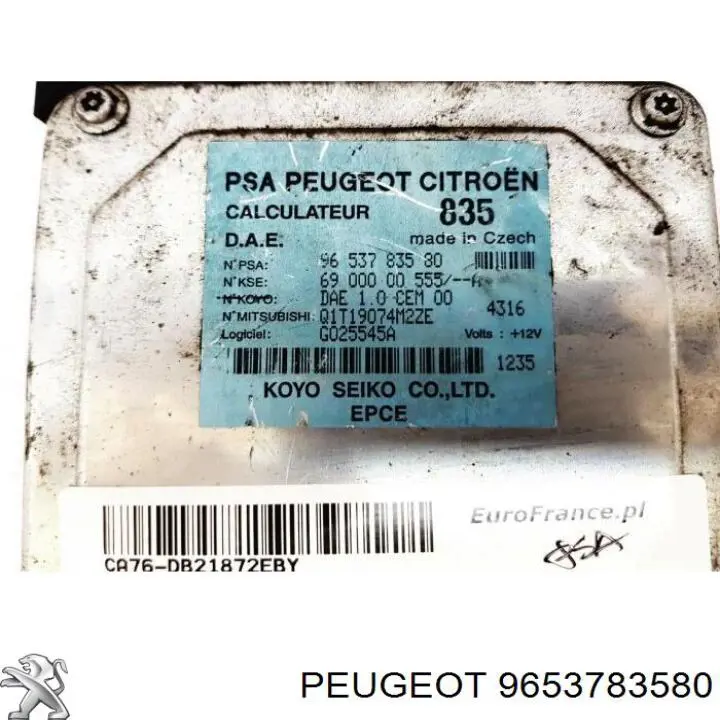  Peugeot/Citroen 9653783580 цена, от 12.84 USD