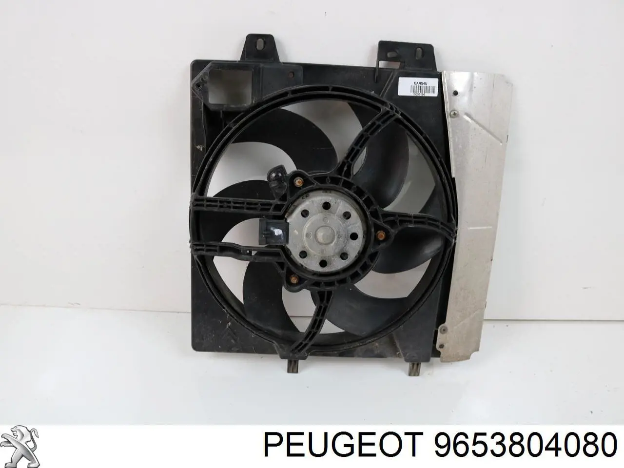 Диффузор радиатора охлаждения, в сборе с мотором и крыльчаткой Peugeot/Citroen 9653804080