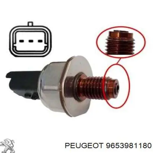 Sensor de pressão de combustível Peugeot/Citroen 9653981180 preço, a partir de 47,43 USD