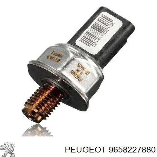 9658227880 Peugeot/Citroen regulador de pressão de combustível na régua de injectores