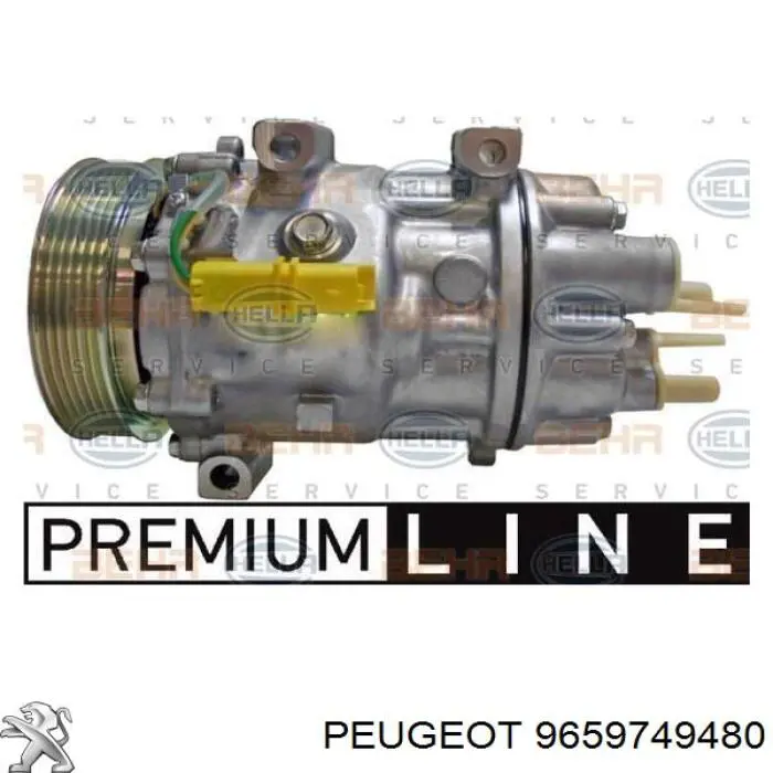 Купить 9659749480 Peugeot/Citroen Компрессор климатической установки