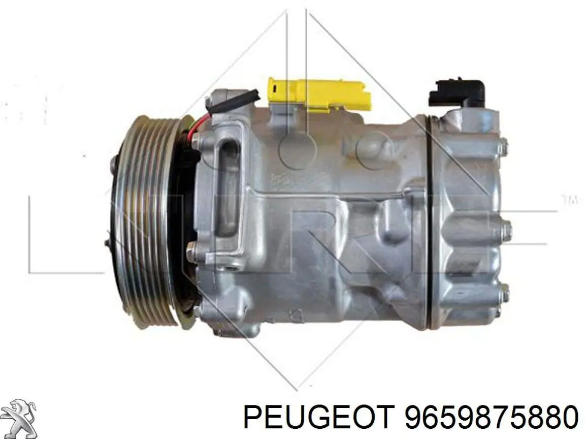 9659875880 Peugeot/Citroen компрессор кондиционера