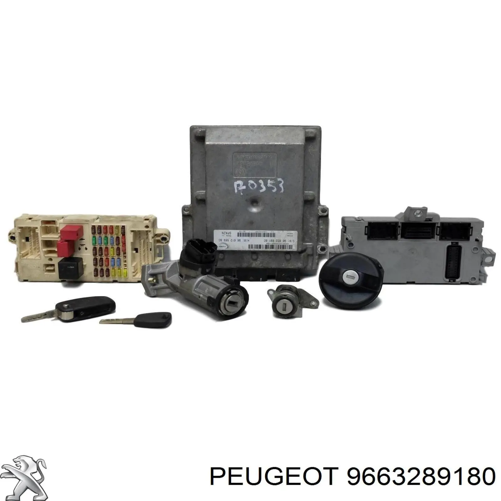 Блок управления двигателем 9663289180 Peugeot/Citroen