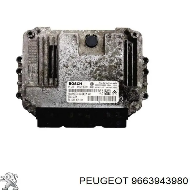 9663943980 Peugeot/Citroen модуль управления (эбу двигателем)