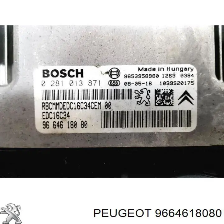  Peugeot/Citroen 9664618080 цена, от 80.68 USD