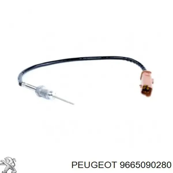 9665090280 Peugeot/Citroen sensor de temperatura dos gases de escape (ge, de filtro de partículas diesel)