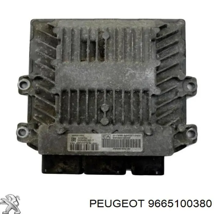 9665100380 Peugeot/Citroen módulo de direção (centralina eletrônica de motor)