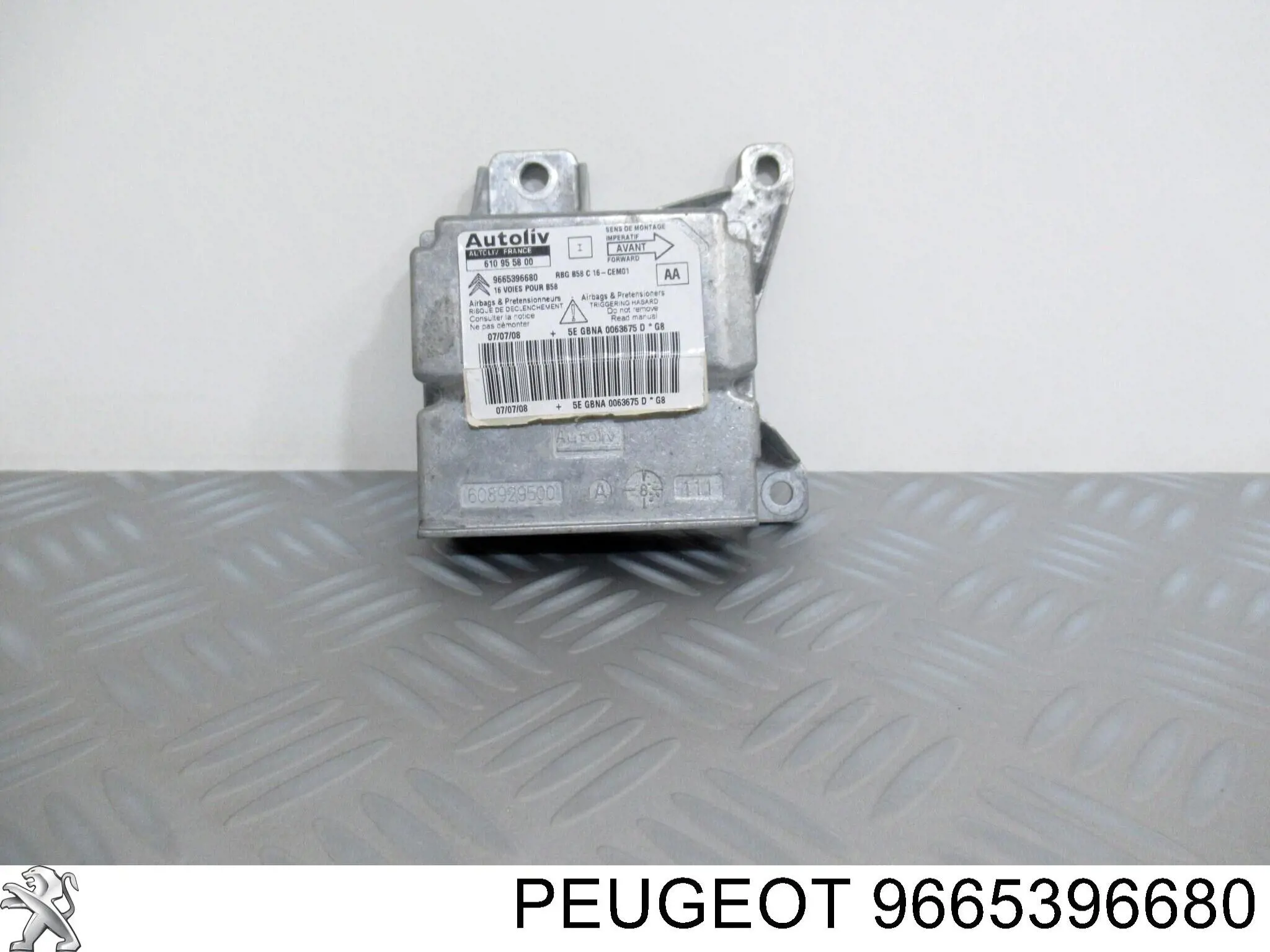 9665396680 Peugeot/Citroen Подушка безопасности водителя