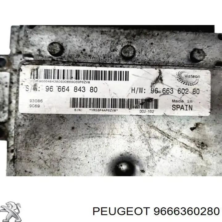 Блок управления двигателем 6C1U14A638AD Ford