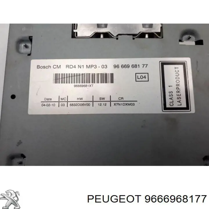 Купить 96669681XT Peugeot/Citroen Заводская магнитола