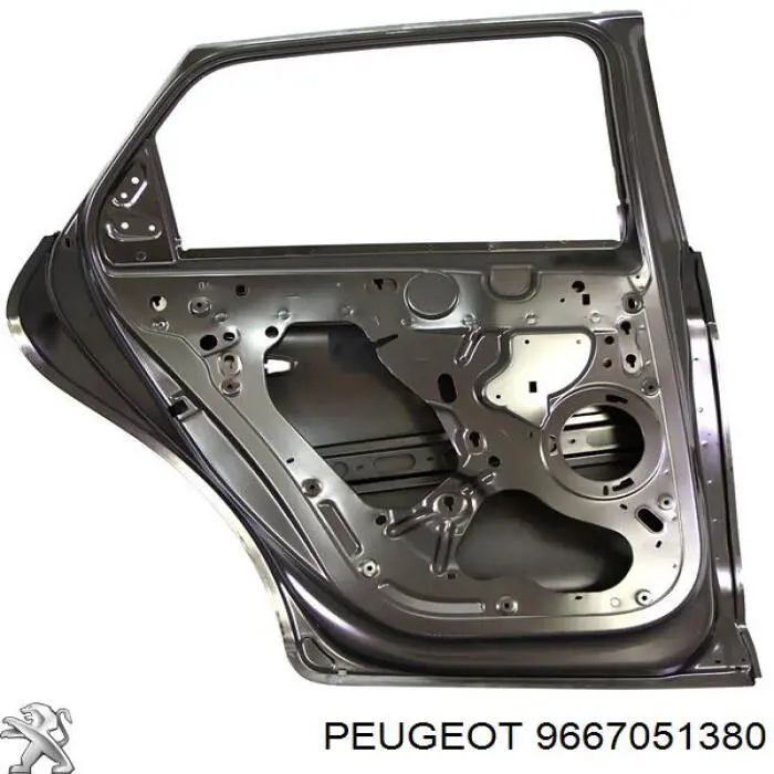 9667051380 Peugeot/Citroen porta traseira esquerda