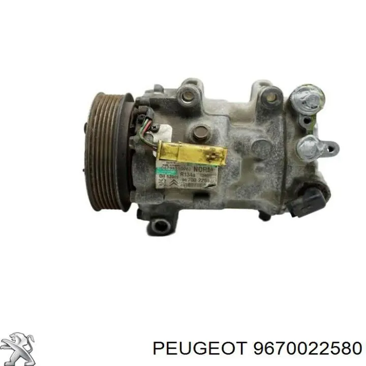 9670022580 Peugeot/Citroen compressor de aparelho de ar condicionado