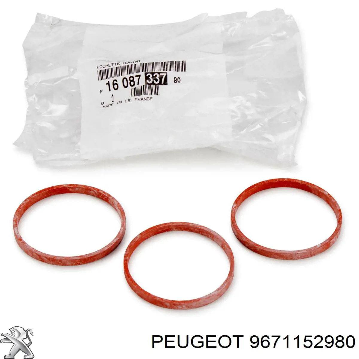 9671152980 Peugeot/Citroen Кольцо уплотнительное  шланга охлаждения турбины, обратки