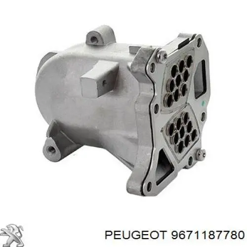 9671187780 Peugeot/Citroen радиатор системы egr рециркуляции выхлопных газов