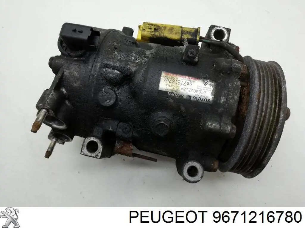 9671216780 Peugeot/Citroen compressor de aparelho de ar condicionado