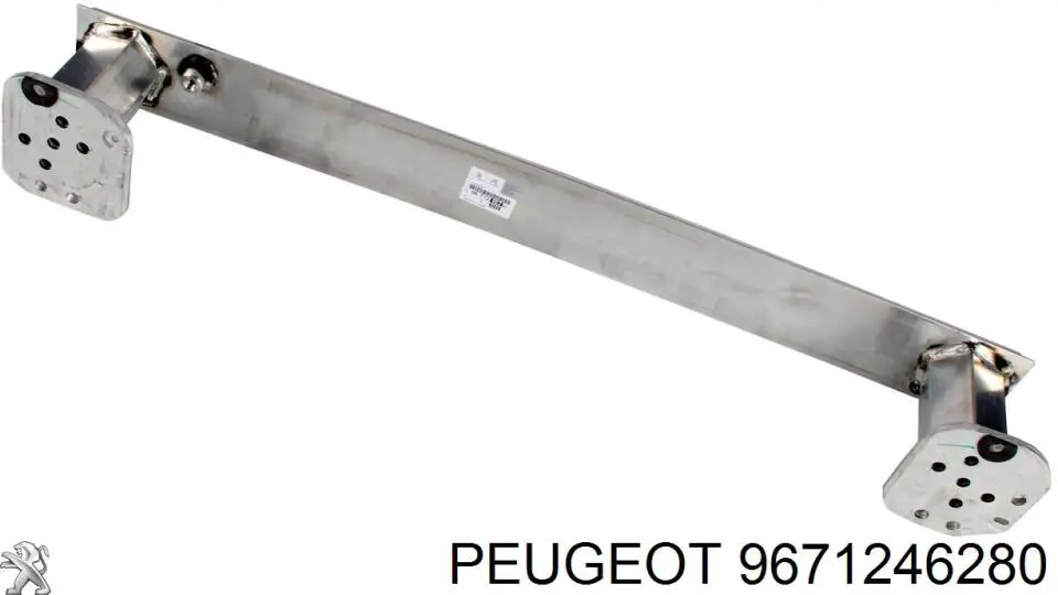 Refuerzo paragolpes trasero 9671246280 Peugeot/Citroen