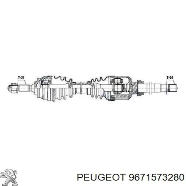 Привод передний правый EAI T29232 цена, от 105.89 USD