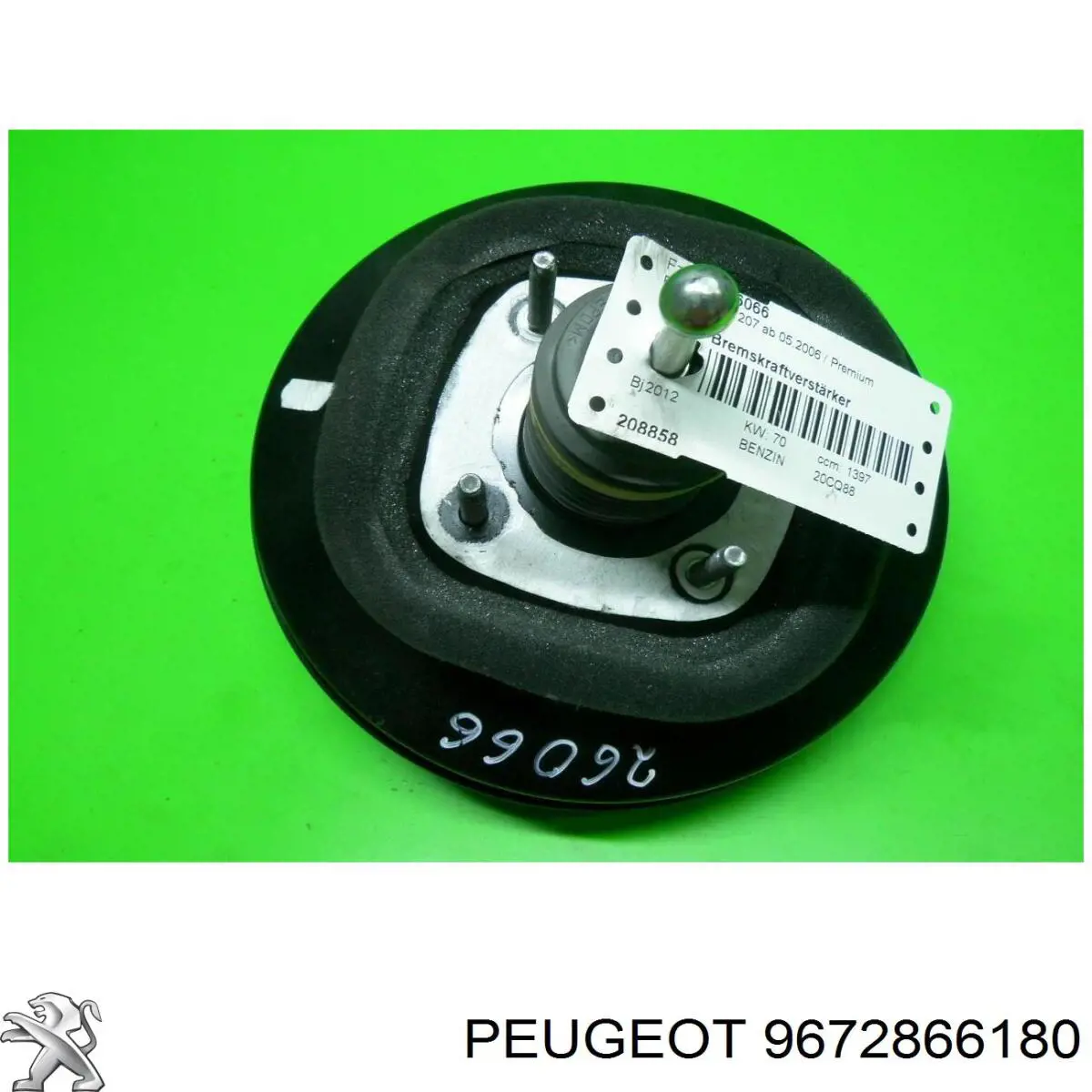 Reforçador dos freios a vácuo para Peugeot 301 