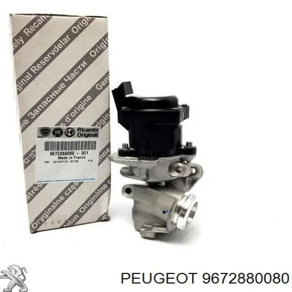 9672880080 Peugeot/Citroen válvula egr de recirculação dos gases
