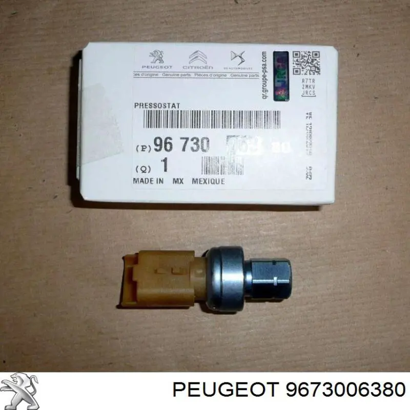 9673006380 Peugeot/Citroen датчик абсолютного давления кондиционера