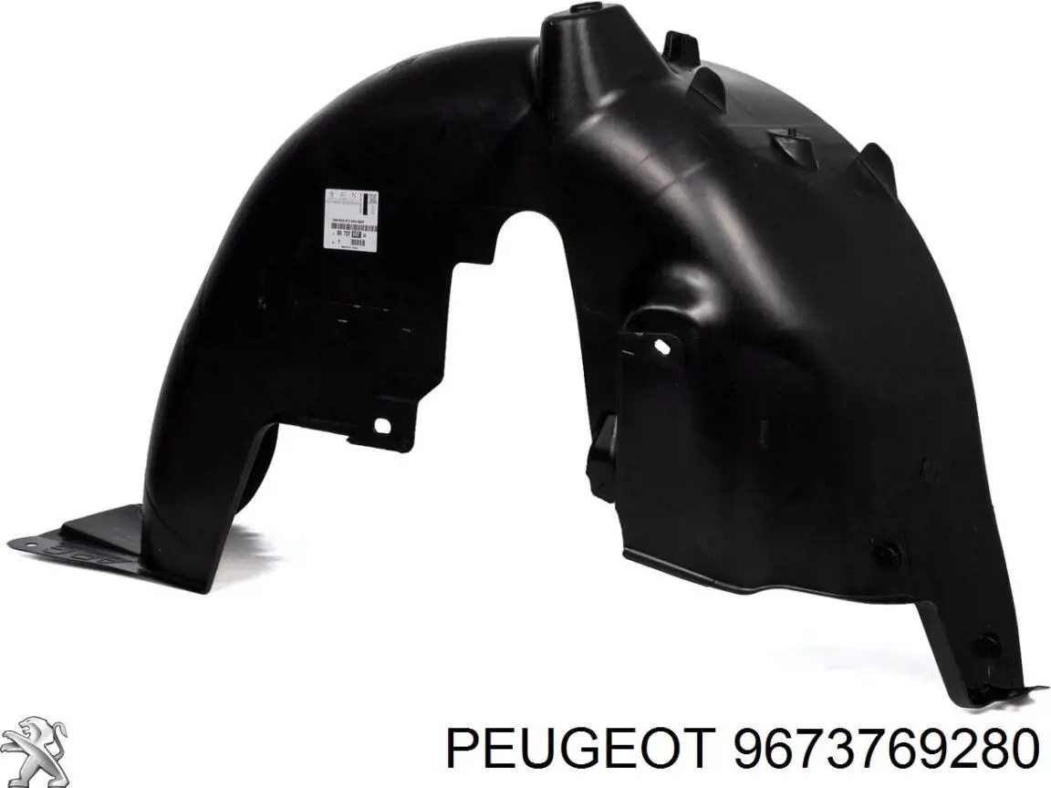 9673769280 Peugeot/Citroen guarda-barras do pára-lama traseiro esquerdo