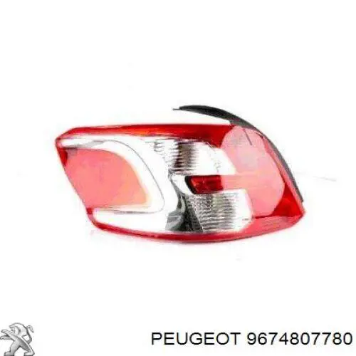 Фонарь задний правый Peugeot/Citroen 9674807780