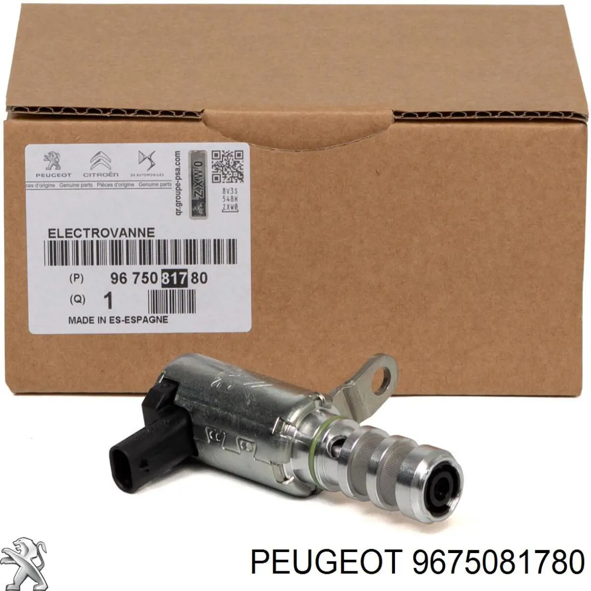 9675081780 Peugeot/Citroen válvula eletromagnética de posição (de fases da árvore distribuidora)