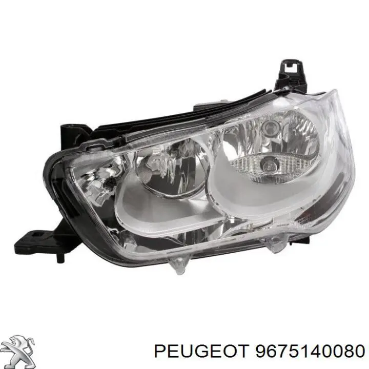 Faro izquierdo 9675140080 Peugeot/Citroen