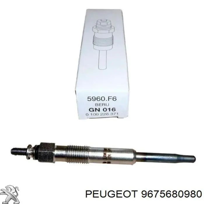 Свечи накала 9675680980 Peugeot/Citroen