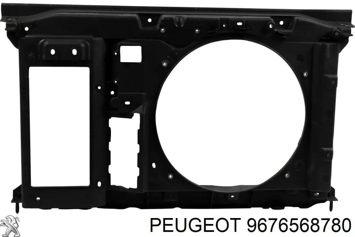 9676568780 Peugeot/Citroen suporte do radiador montado (painel de montagem de fixação das luzes)