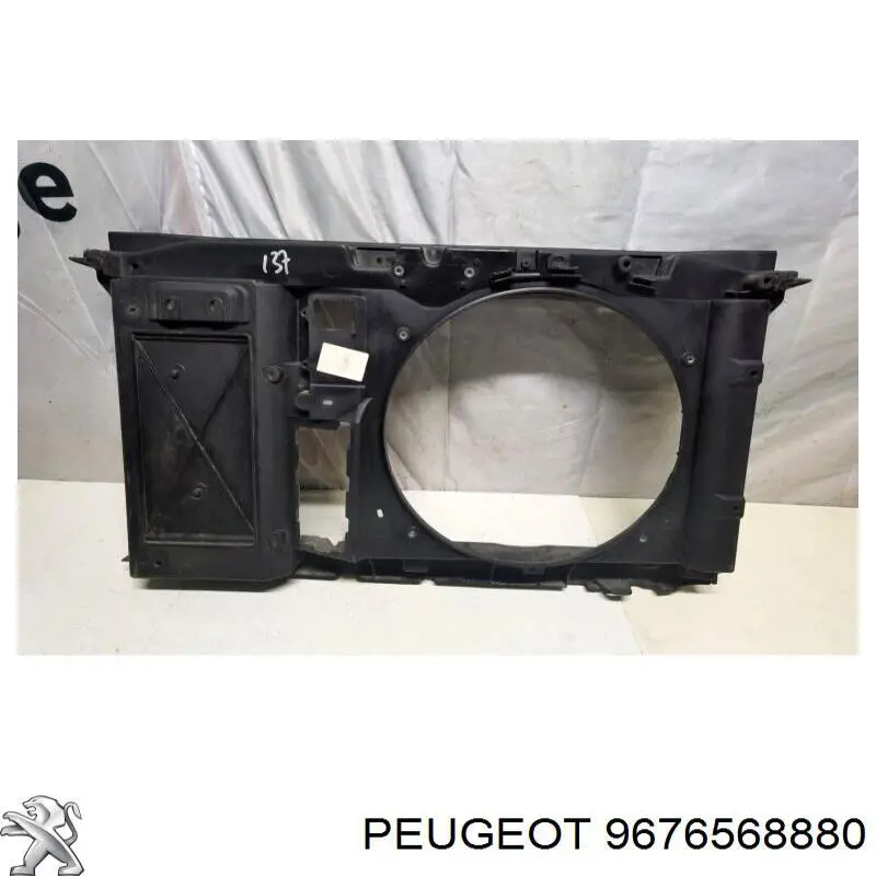 9676568880 Peugeot/Citroen suporte do radiador montado (painel de montagem de fixação das luzes)