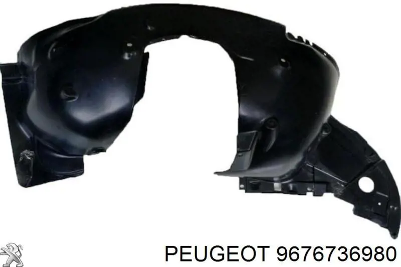 Guardabarros interior, aleta delantera, izquierdo 9676736980 Peugeot/Citroen