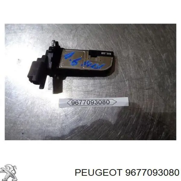 9677093080 Peugeot/Citroen sensor de fluxo (consumo de ar, medidor de consumo M.A.F. - (Mass Airflow))