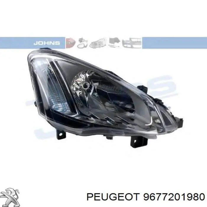Правая блок фара Peugeot/Citroen 9677201980 цена, от 125.85 USD