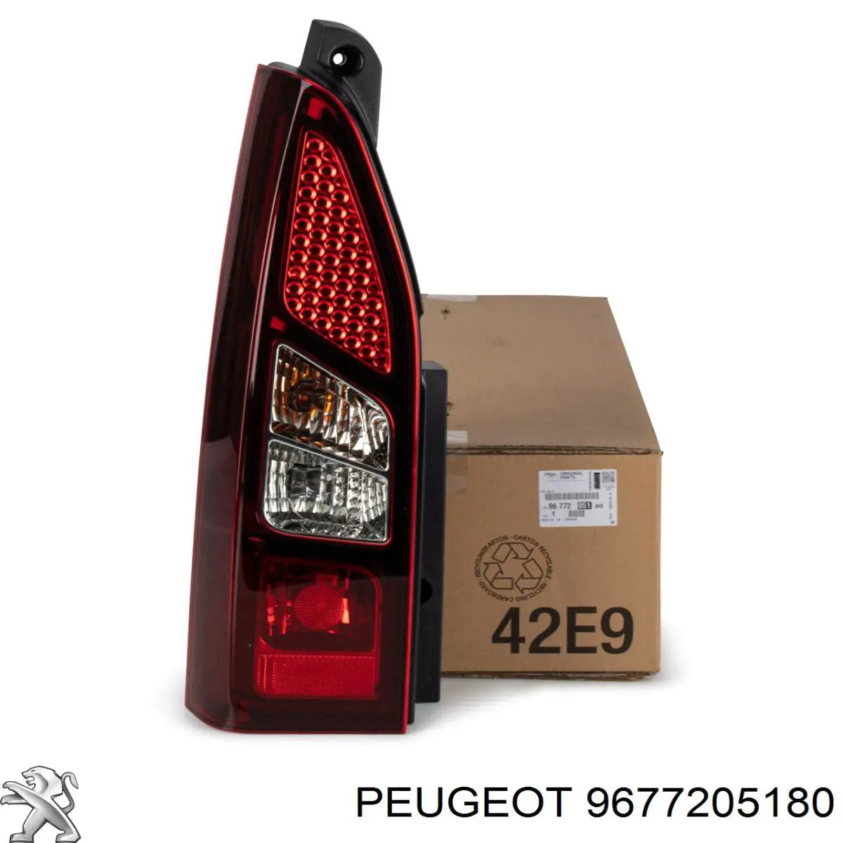 9677205180 Peugeot/Citroen фонарь задний левый