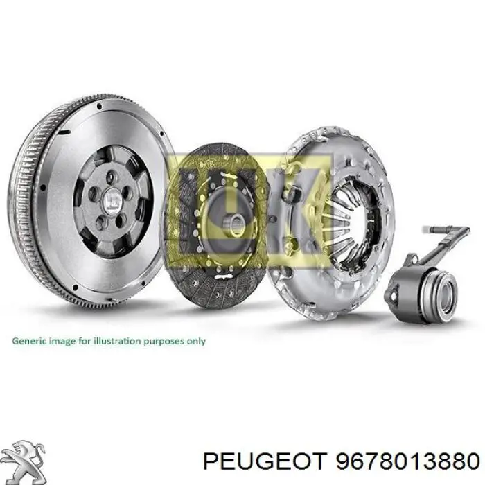 Kit de embrague (3 partes) 9678013880 Peugeot/Citroen