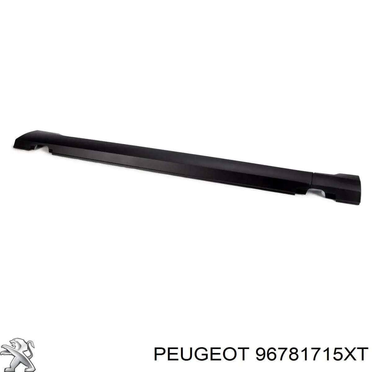 96781715XT Peugeot/Citroen Накладка наружняя (молдинг) порога, правый