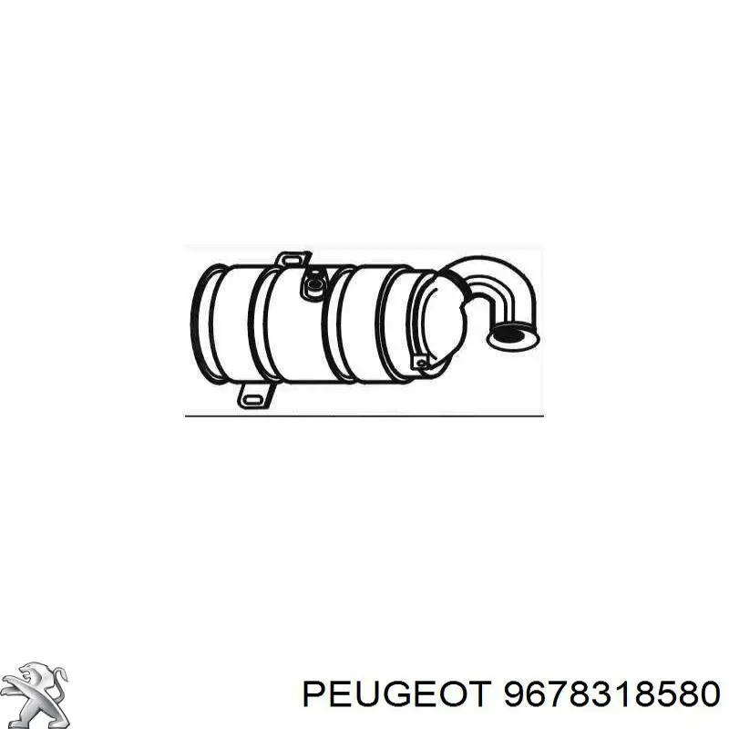Купить 9678318580 Peugeot/Citroen Преобразователь отработавших газов