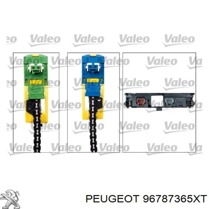 96787365XT Peugeot/Citroen Comutador instalado na coluna da direção, montado
