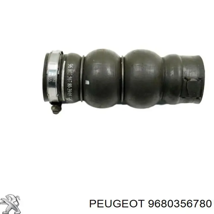 Шланг (патрубок) интеркуллера Peugeot/Citroen 9680356780