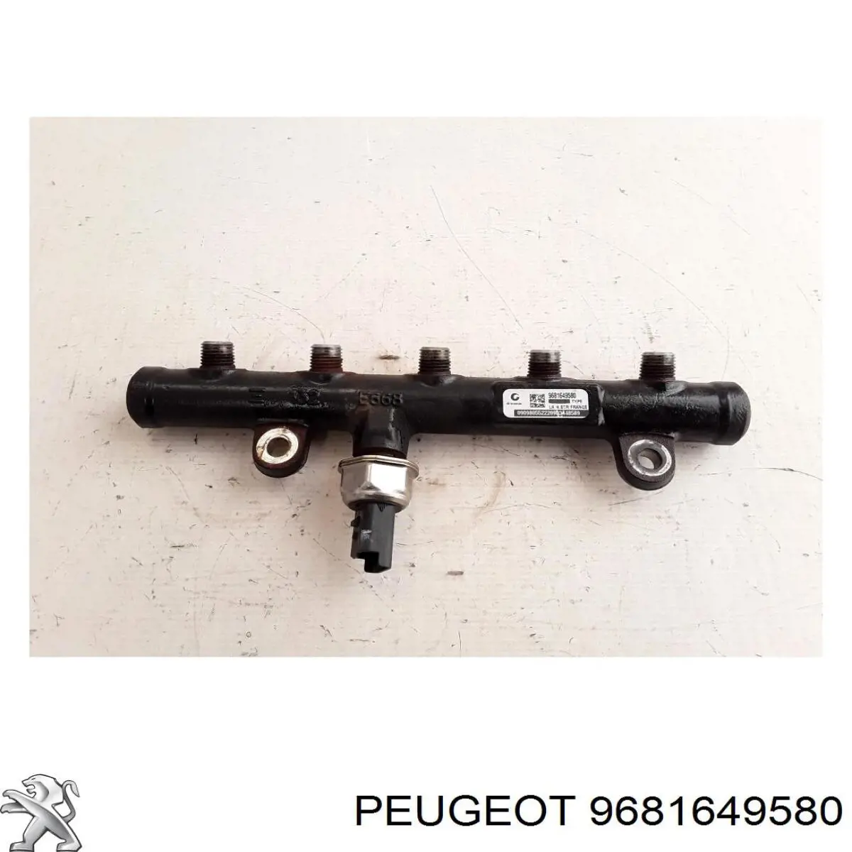 9681649580 Peugeot/Citroen distribuidor de combustível (rampa)