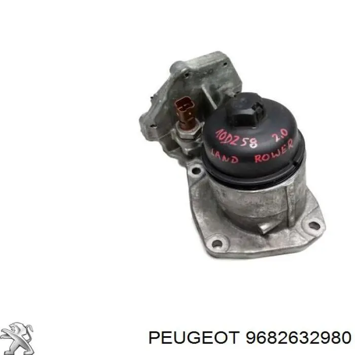 9682632980 Peugeot/Citroen caixa do filtro de óleo