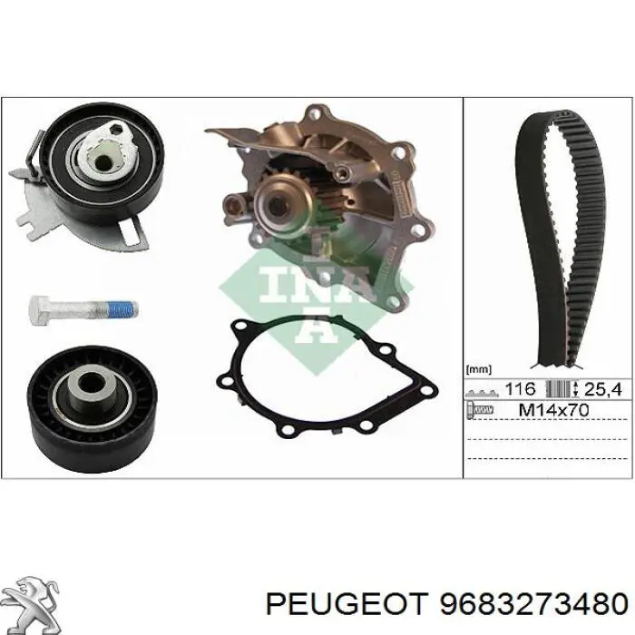 Ролик натяжителя ремня газораспределения Peugeot/Citroen 9683273480 цена, от 33.94 USD