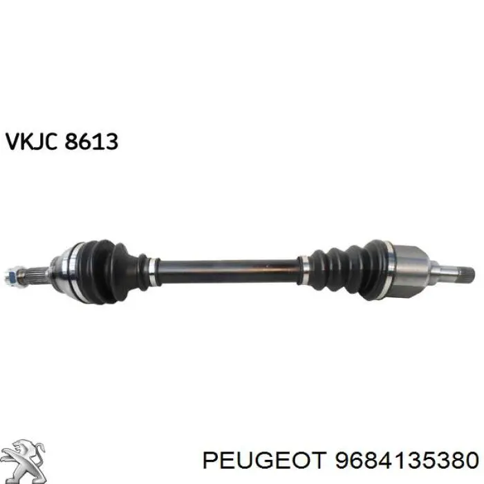 Привод передний левый Peugeot/Citroen 9684135380 цена, от 51.74 USD