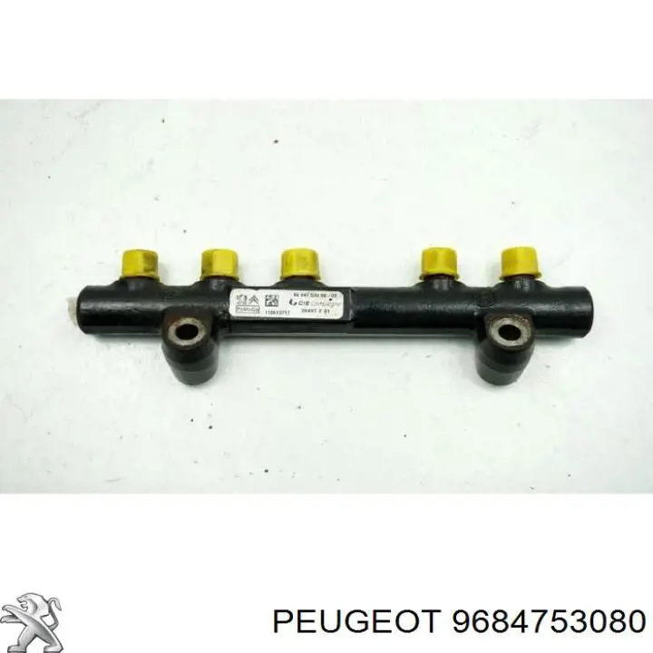 9684753080 Peugeot/Citroen distribuidor de combustível (rampa)