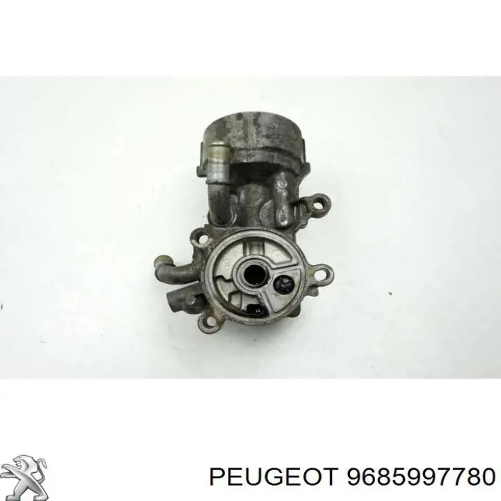 9685997780 Peugeot/Citroen radiador de óleo (frigorífico, debaixo de filtro)