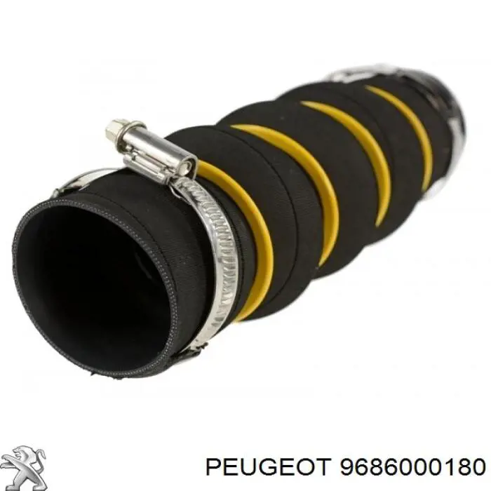 9686000180 Peugeot/Citroen шланг (патрубок интеркуллера)