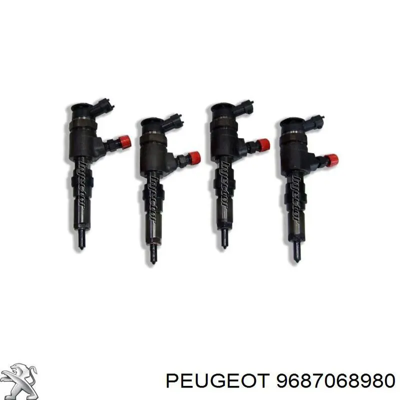 9687068980 Peugeot/Citroen injetor de injeção de combustível