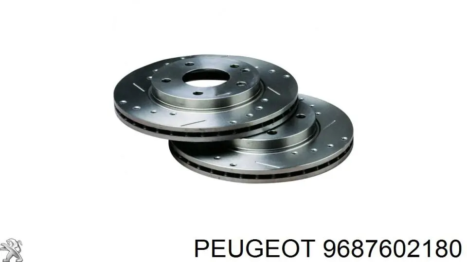 Передние тормозные диски 9687602180 Peugeot/Citroen